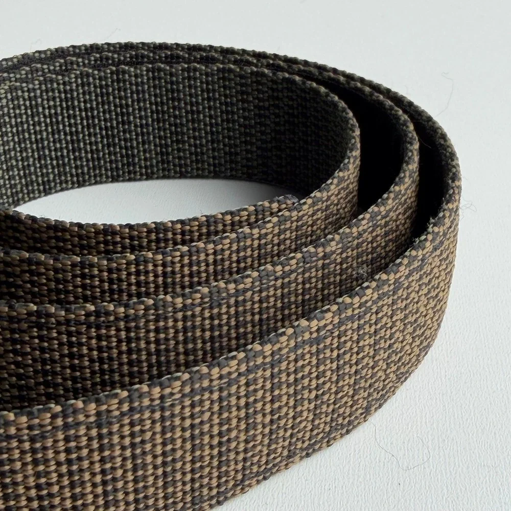 Bison Designs Web Belt Medium Nylon Travel Concealed Zipper Money Pocket Utility